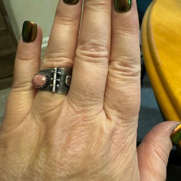 Hand Made adjustable Sterling Silver 925 Sterling adjustable oxidized - Picture 5 of 6